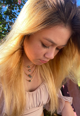Herringbone Tahitian Pearl Necklace