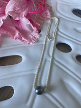 Load image into Gallery viewer, Silver Luxe Tahitian Pearl Necklace