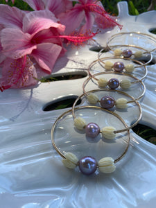 Malina Bangle with Edison Pearl