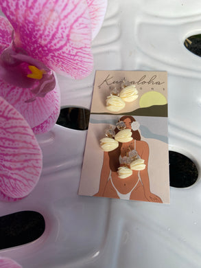 Pikake stud earrings