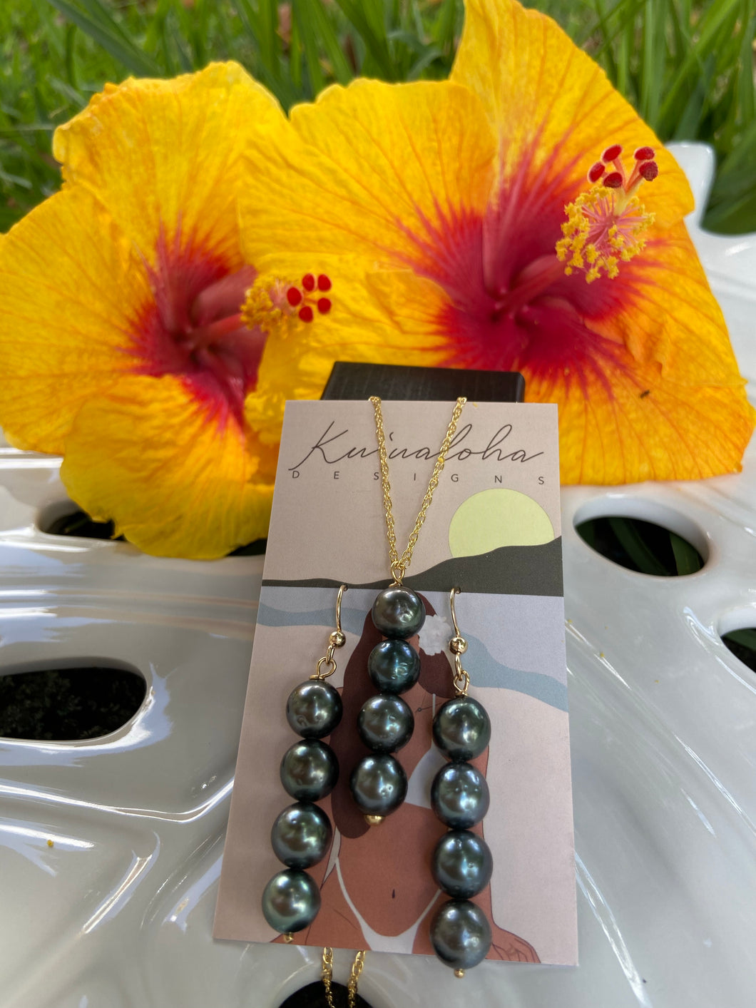 Tahitian pearl set