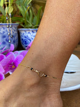 Load image into Gallery viewer, Tahitian pearl anklet bar chain
