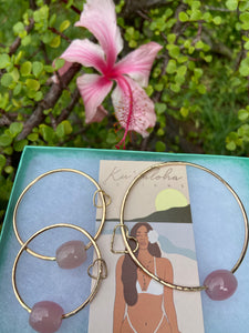 Pink Jade Bangles