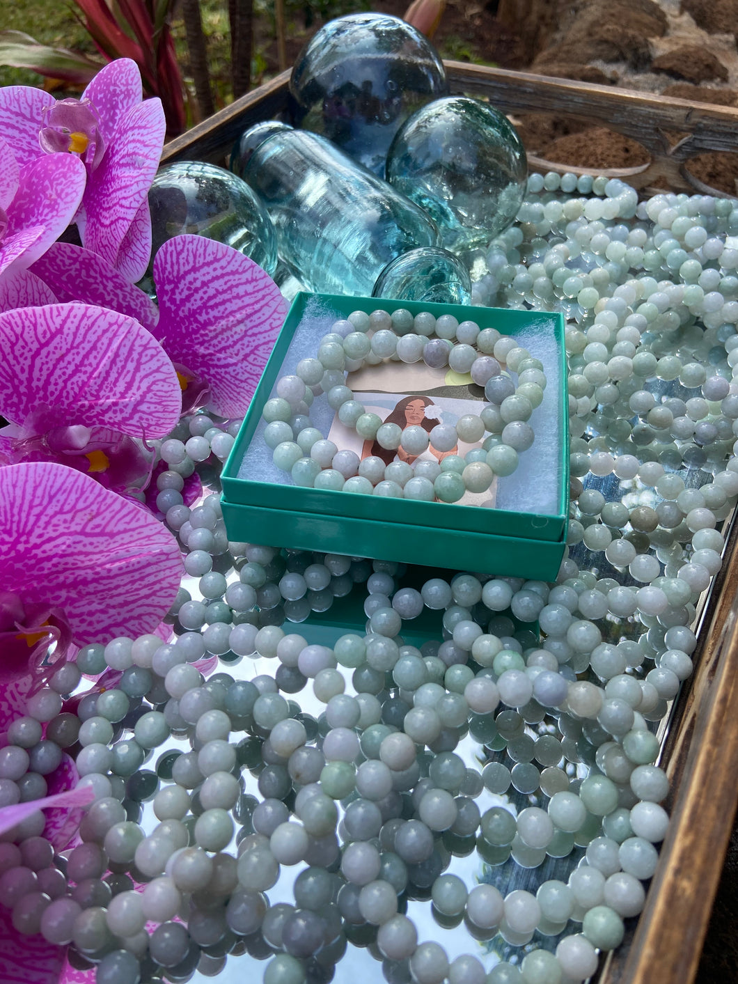 Stretchy Jade bracelets