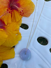 Load image into Gallery viewer, Lavender green Torus Jade Necklace