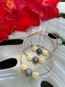 Malina Bangle with Tahitian Pearl