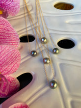 Load image into Gallery viewer, 10mm Tahitian pearl floating necklaces