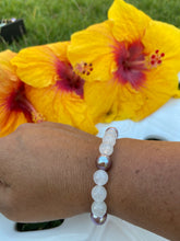 Load image into Gallery viewer, White jade with Edison pearl bracelet