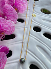 Load image into Gallery viewer, Tahitian pearl necklaces on double rope chain