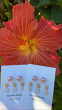 Load image into Gallery viewer, Pink Edison pearl stud earrings