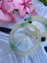 Load image into Gallery viewer, White and Green Jade