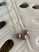 Load image into Gallery viewer, Fireball Edison pearl necklace