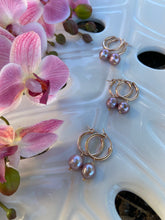 Load image into Gallery viewer, Bella Hoop Earrings ~ Rose Gold