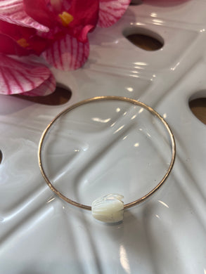 Mother of pearl Pikake bangle