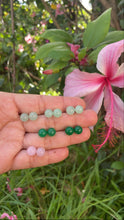 Load image into Gallery viewer, Green Jade Stud Earrings